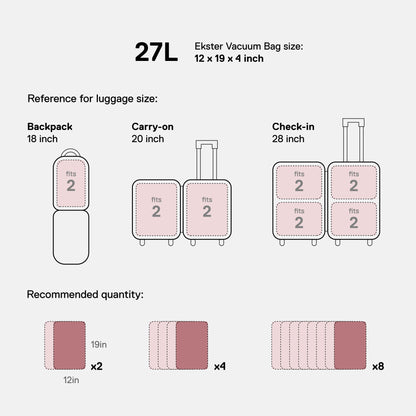 TravelPack™ Vacuum Bag Plus